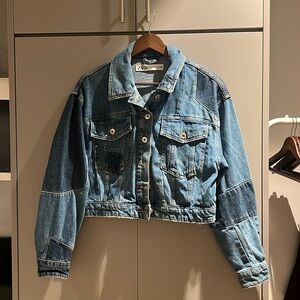 Zara cropped denim jacket